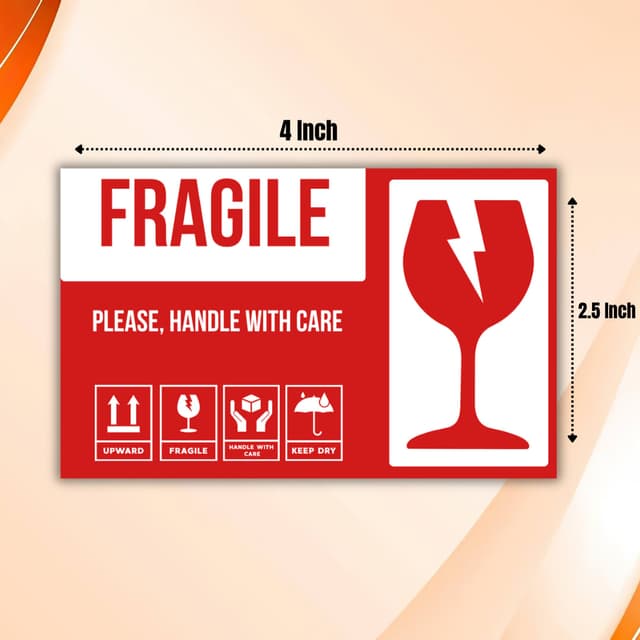 Readymade Fragile Sticker (2.5" × 4")