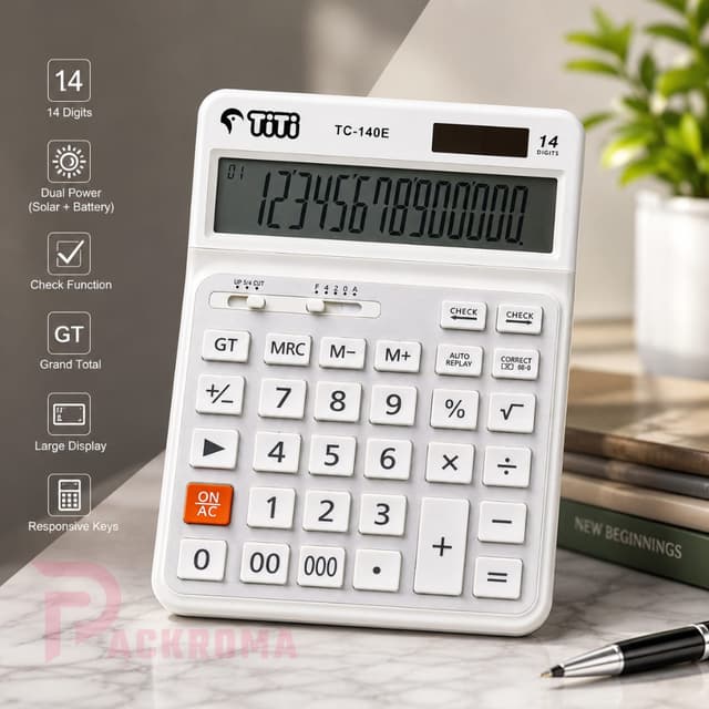 TiTi TC-140E 14 Digit Calculator