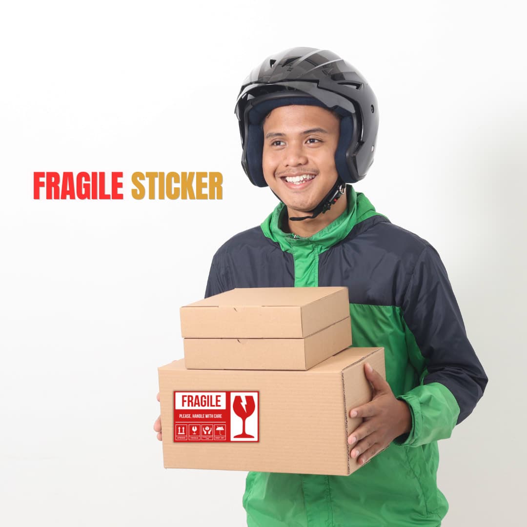 Readymade Fragile Sticker 3×5 Inch | Handle with Care Shipping Label Bangladesh thumbnail 2