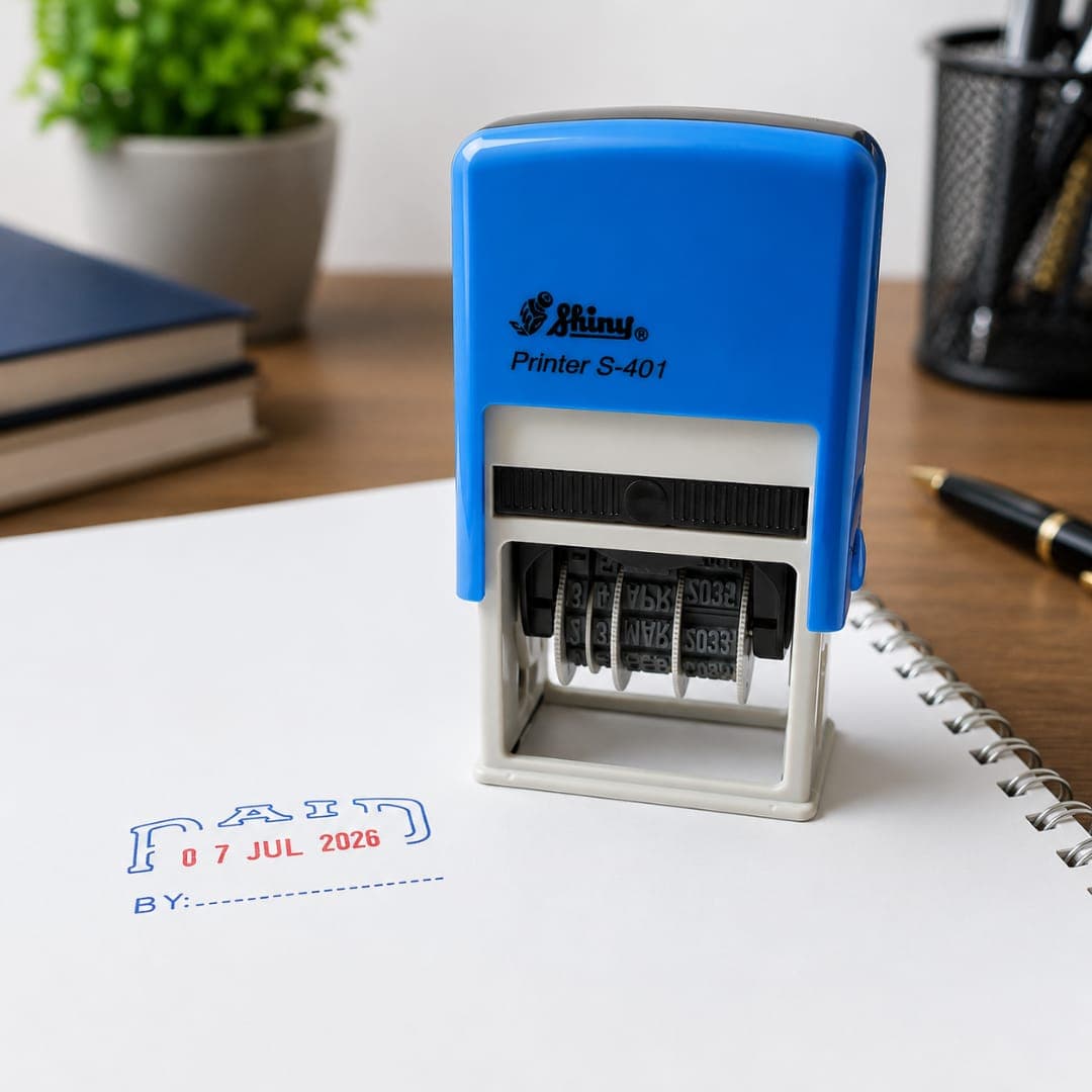 Shiny Printer S-401 Self-Inking Date Stamp Price in Bangladesh | Adjustable Date Stamp thumbnail 2