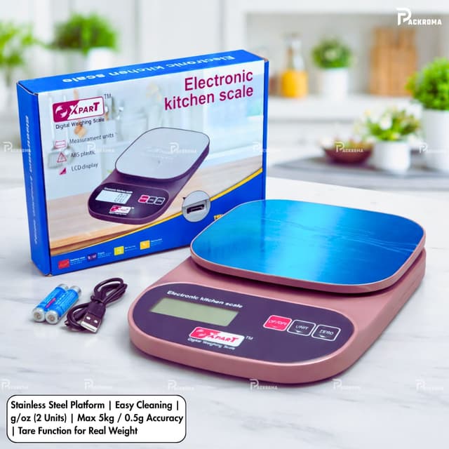 Xpart Electronic Kitchen Scale (5KG) – Digital Weighing Machine with Type-C USB Bangladesh