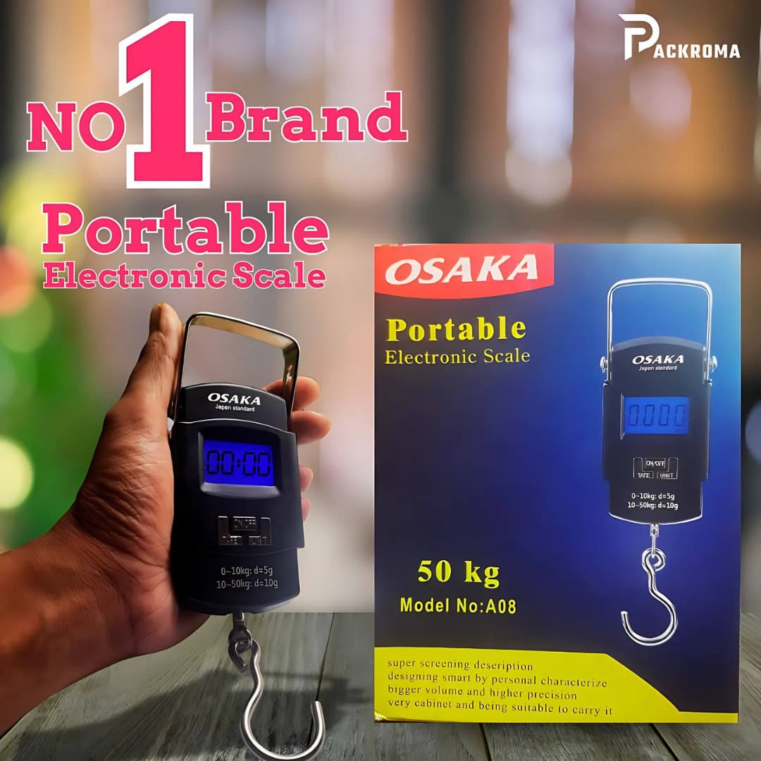 OSAKA Portable Electronic Hanging Scale 50KG (Model A08) â Digital Luggage & Weight Scale Bangladesh