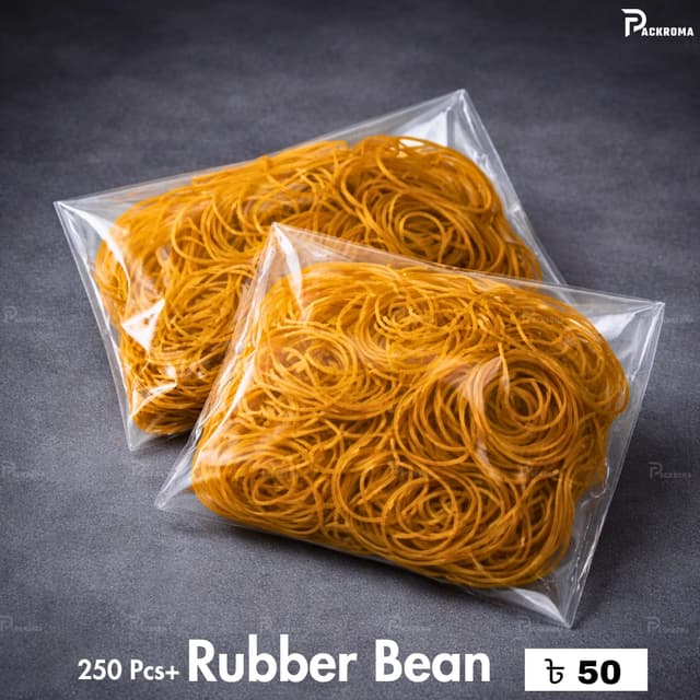 250+ Pcs Rubber Band Pack – Strong Elastic Rubber Band for Packaging & Office Use