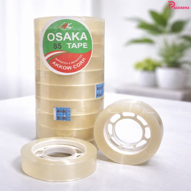 OSAKA 0.5 Inch Transparent Tape | 50 Meter Office & Packaging Tape