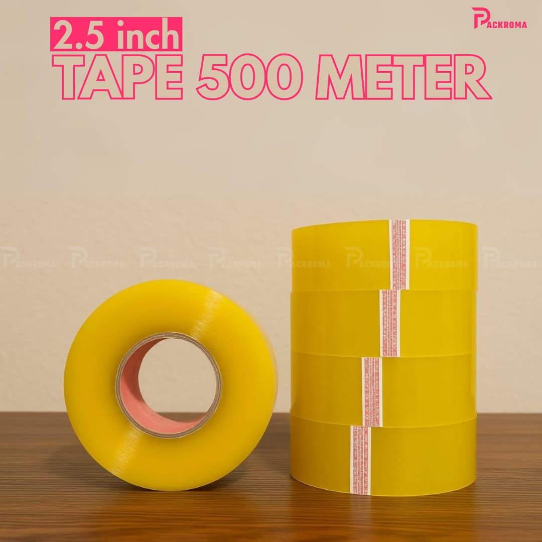 2.5 Inch Packaging Tape 500 Meter | Heavy Duty Carton Sealing Tape