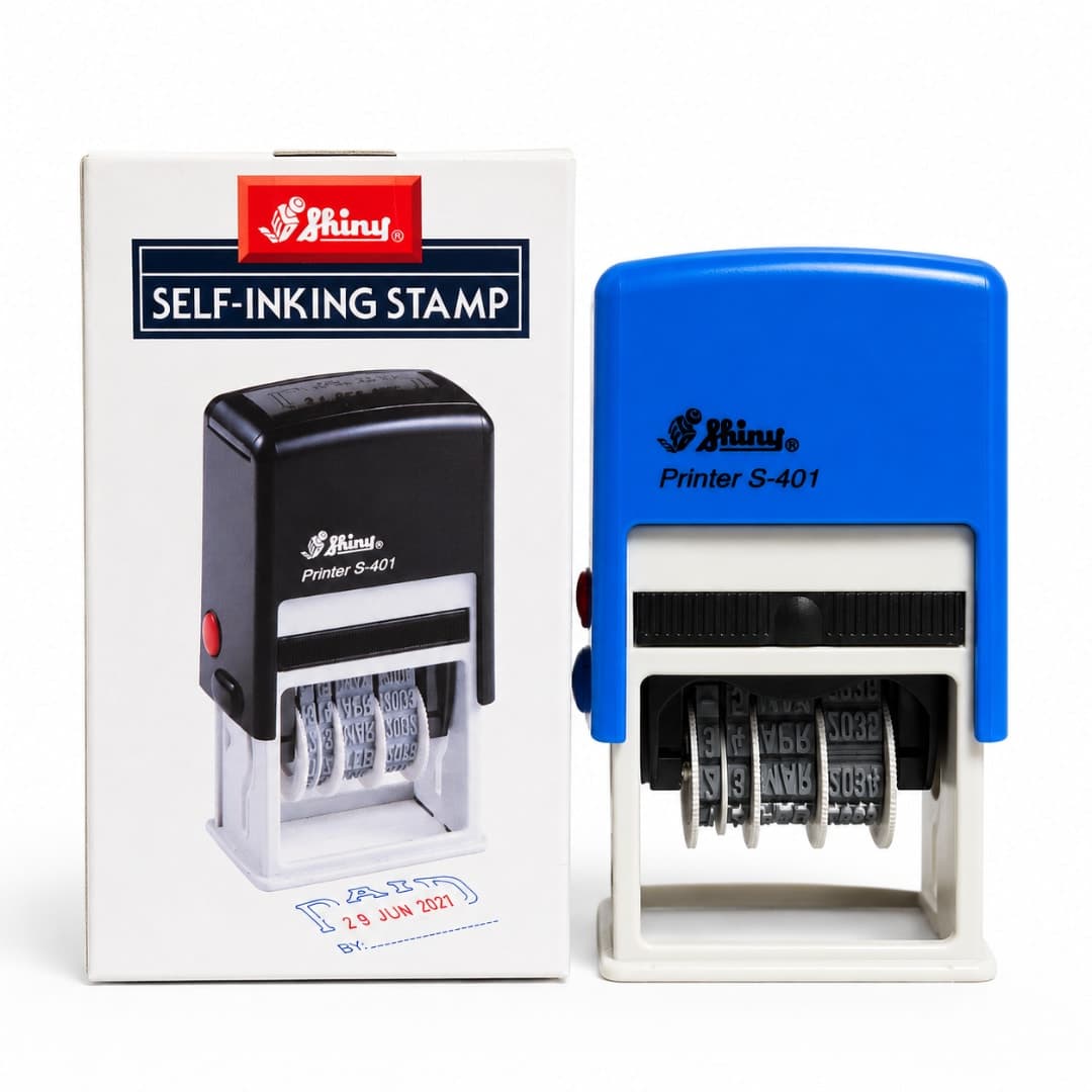 Shiny Printer S-401 Self-Inking Date Stamp Price in Bangladesh | Adjustable Date Stamp