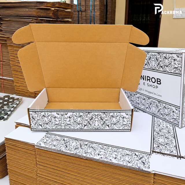 Customized Offset Printed Box (13 × 10 × 2.5 Inch) | One Color Printed Packaging Box in Bangladesh